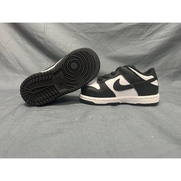 Nike Toddlers Dunk Low (TD) Sneakers Lace Up White Black Size 7 NEW IN BOX! - Picture 2 of 10